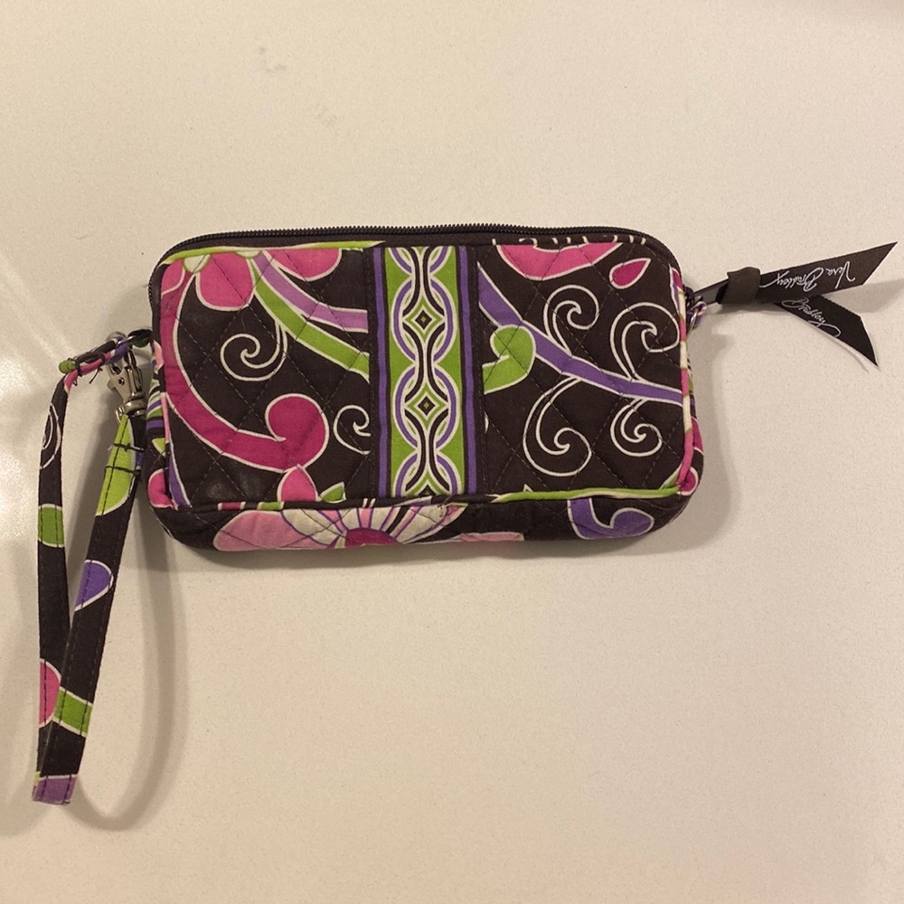 Vera Bradley wristlet in purple punch (retired)